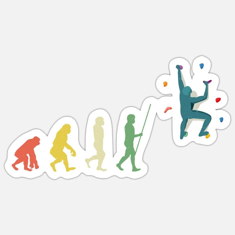 Boulderer Bloc Escalade Mur d’escalade Kletern Sticker taille S (10 x 10 cm)