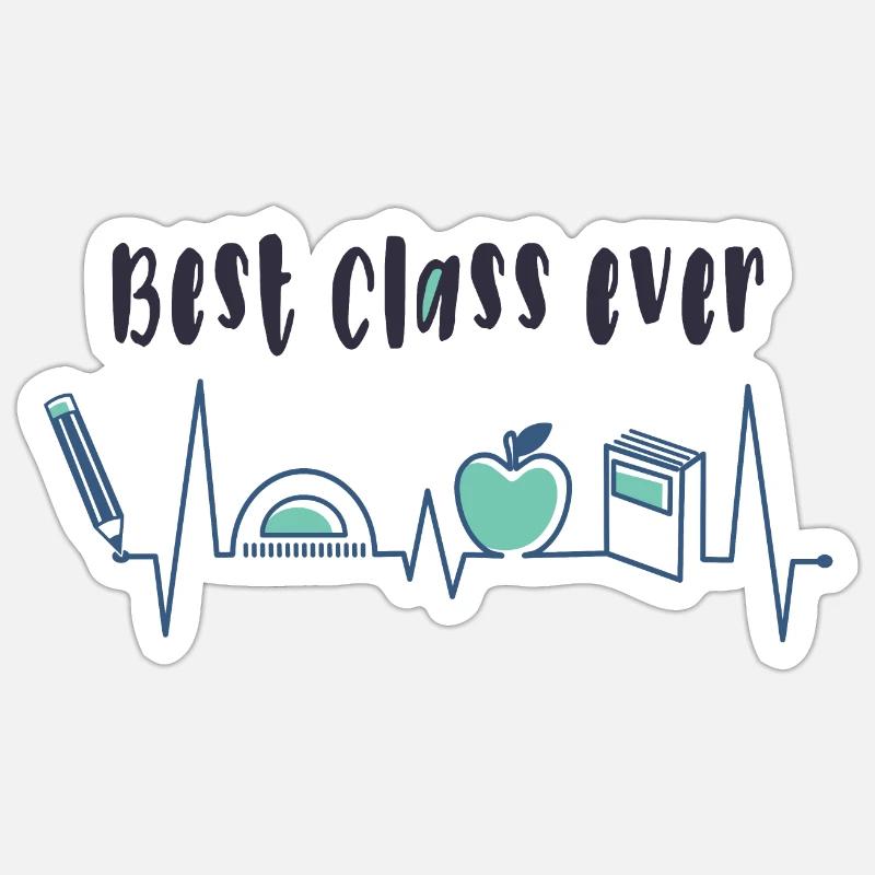 Best class ever Sticker size S (10 x 10 cm)