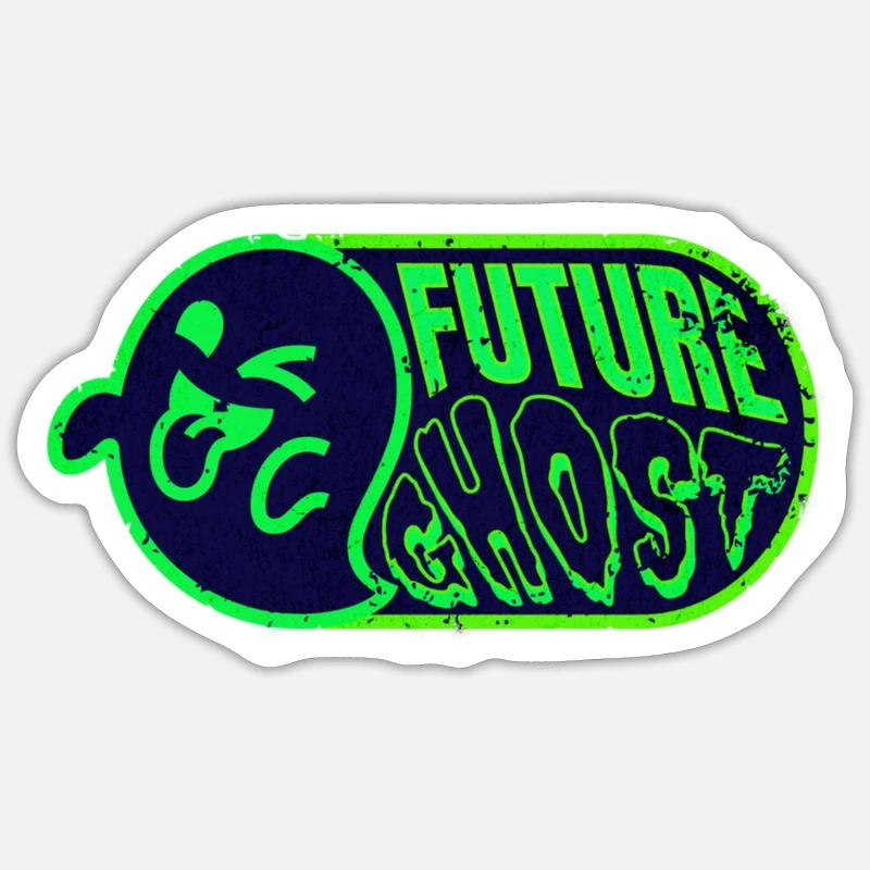 Future Ghost Sticker Größe S (10 x 10 cm)
