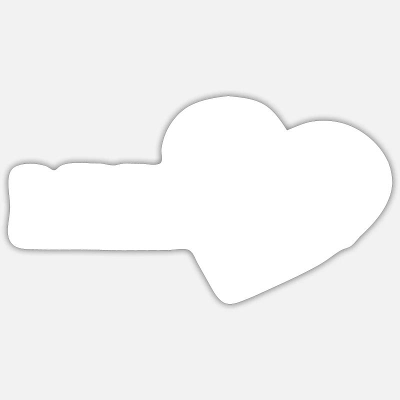 Leander - Sticker taille S (10 x 10 cm) - blanc mat
