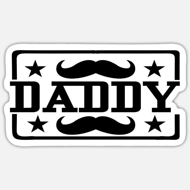 Daddy Sticker Größe S (10 x 10 cm)