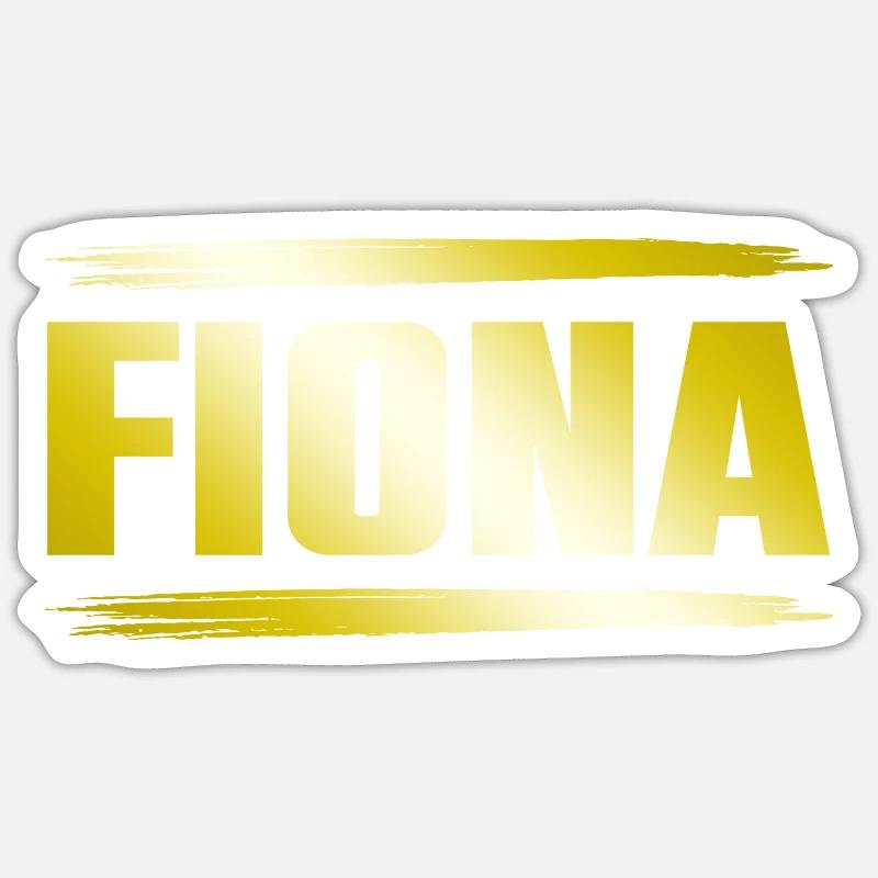 Fiona - Sticker Größe S (10 x 10 cm) - Mattweiß