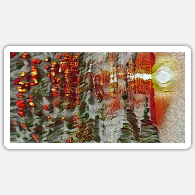 reflet - Sticker taille S (10 x 10 cm) - blanc mat