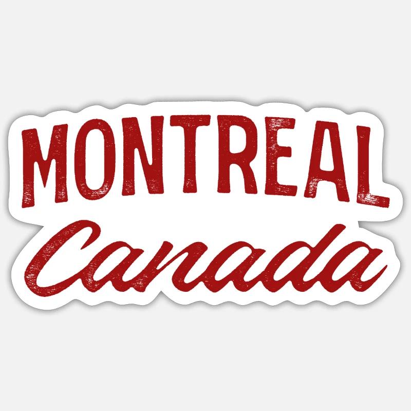 Montreal Canada Vintage Script Sticker Größe S (10 x 10 cm)