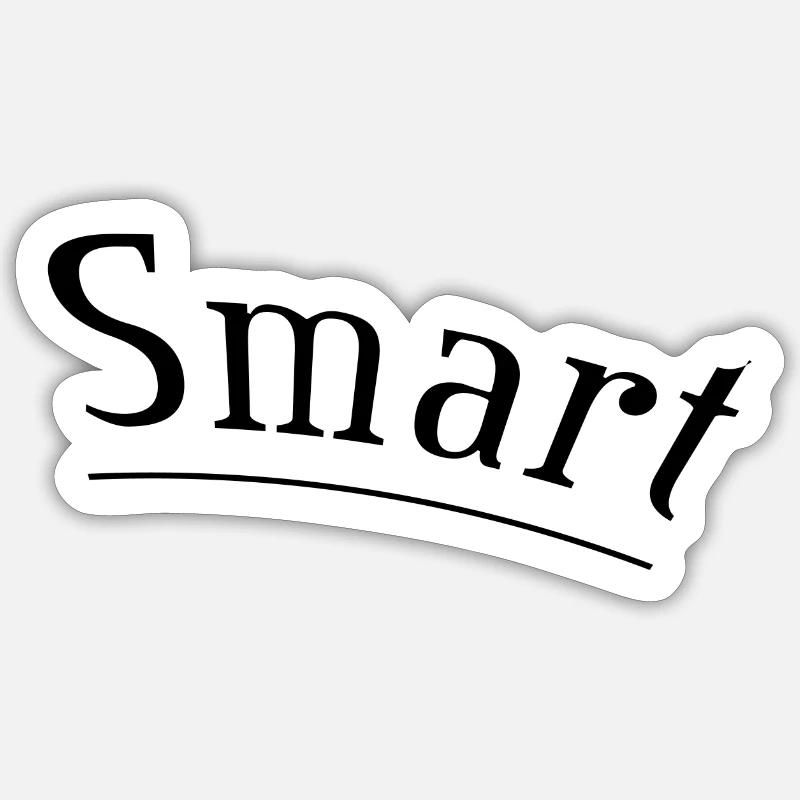 Smart - Sticker Größe S (10 x 10 cm) - Mattweiß