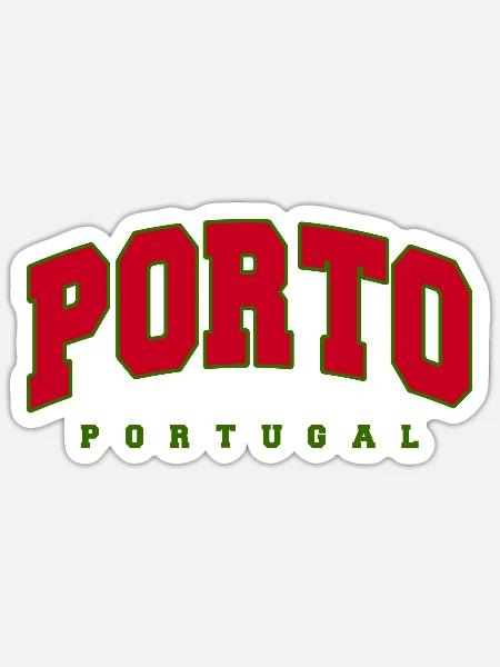 Porto - Sticker Größe S (10 x 10 cm) - Mattweiß