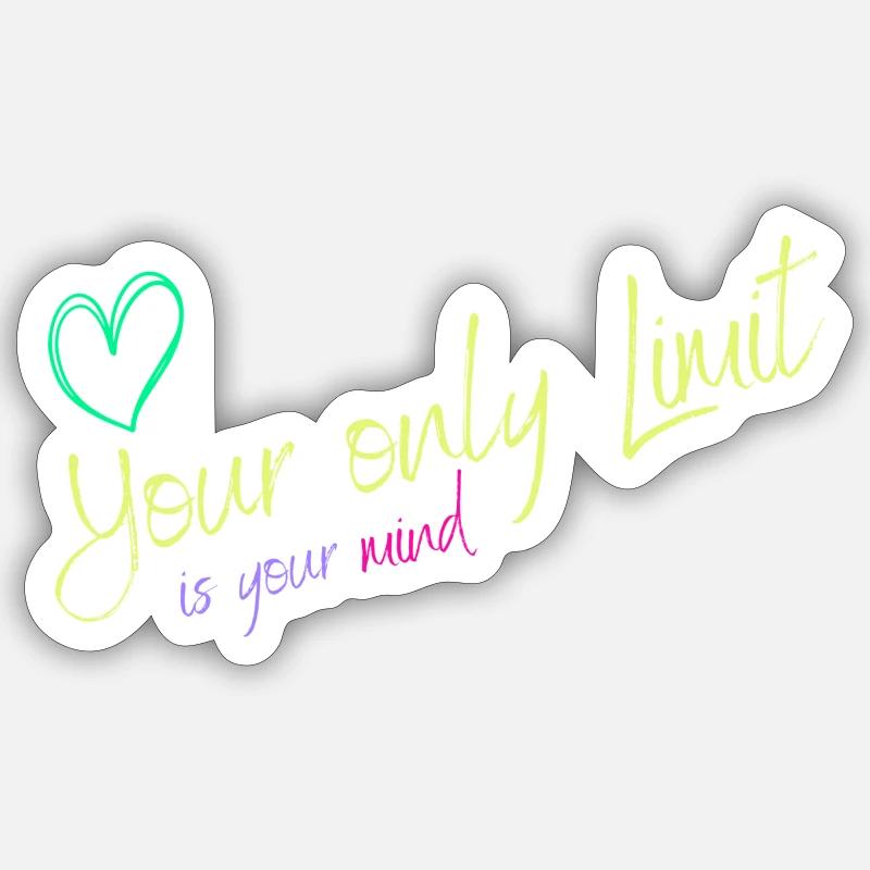 Motivation - without limits / no limits Sticker size S (10 x 10 cm)