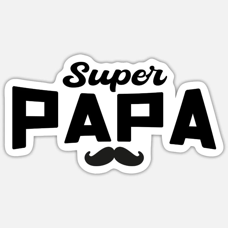 Super Daddy Daddy Gift Dad Sticker size S (10 x 10 cm)