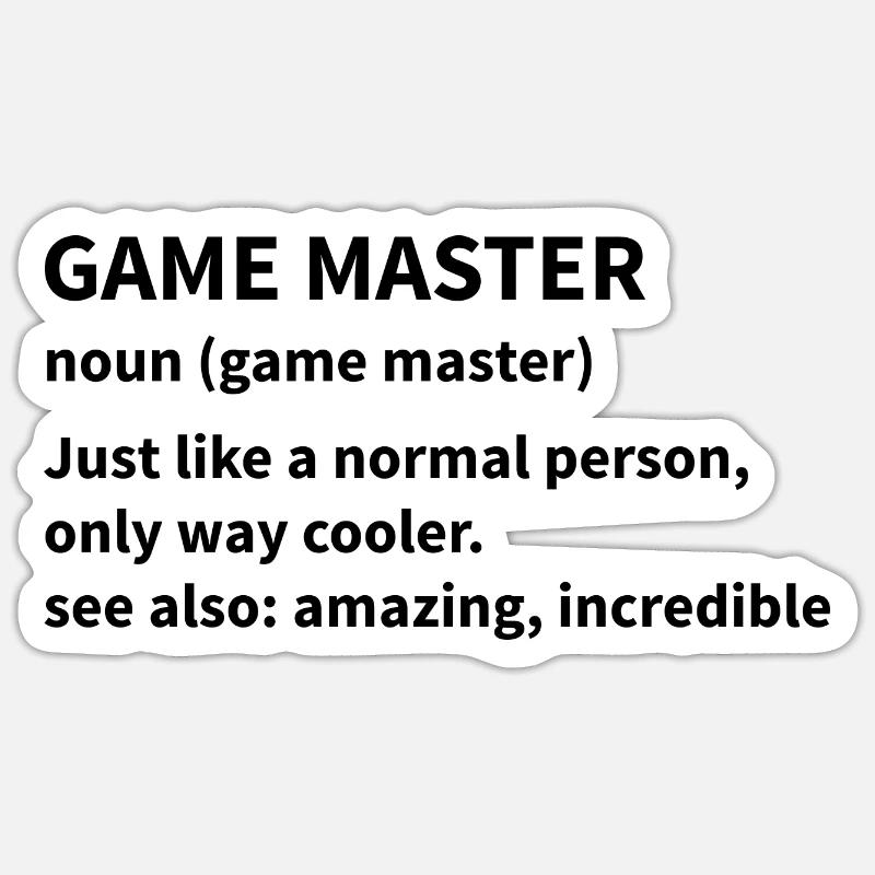 boardgame chess backgammon game night - Sticker Größe S (10 x 10 cm) - Mattweiß