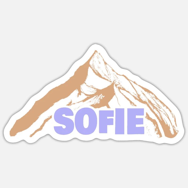 Drôle Sofie - Sticker taille S (10 x 10 cm) - blanc mat