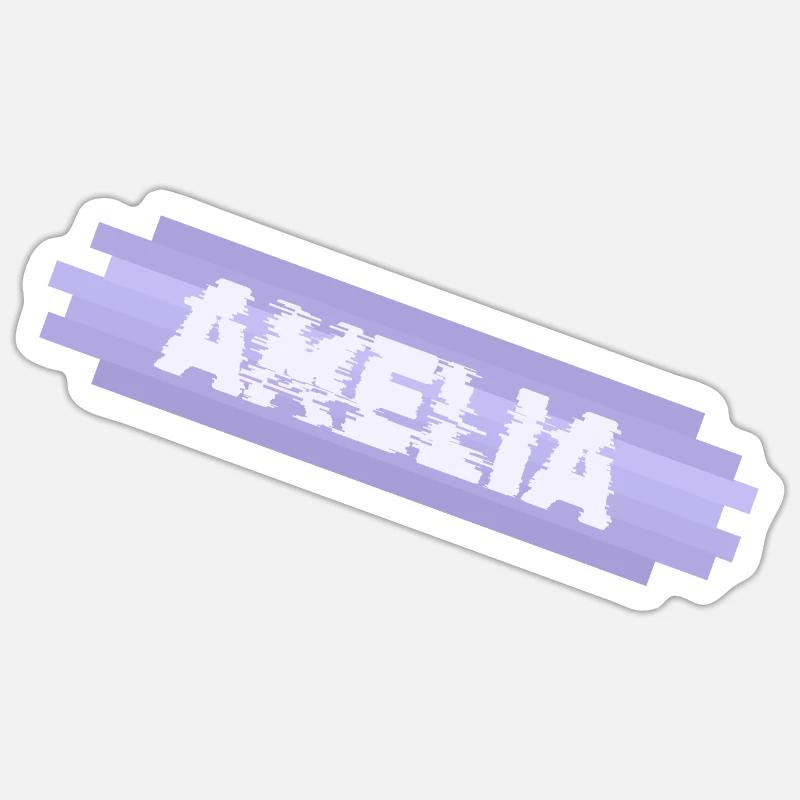 First name Amelia Sticker size S (10 x 10 cm)