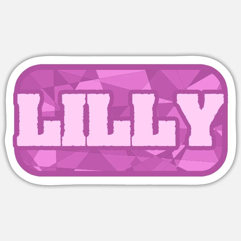 Bio Lilly - Sticker size S (10 x 10 cm) - white matte