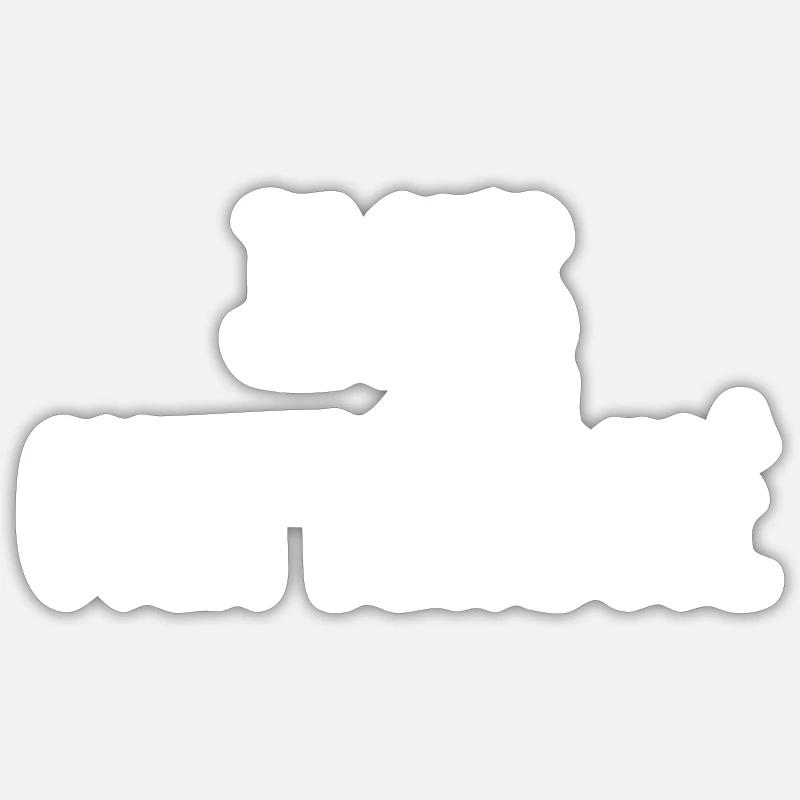 je suis over-désabusé - Sticker taille S (10 x 10 cm) - blanc mat