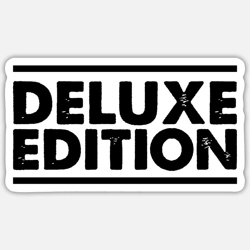 deluxe edition - Sticker Größe S (10 x 10 cm) - Mattweiß