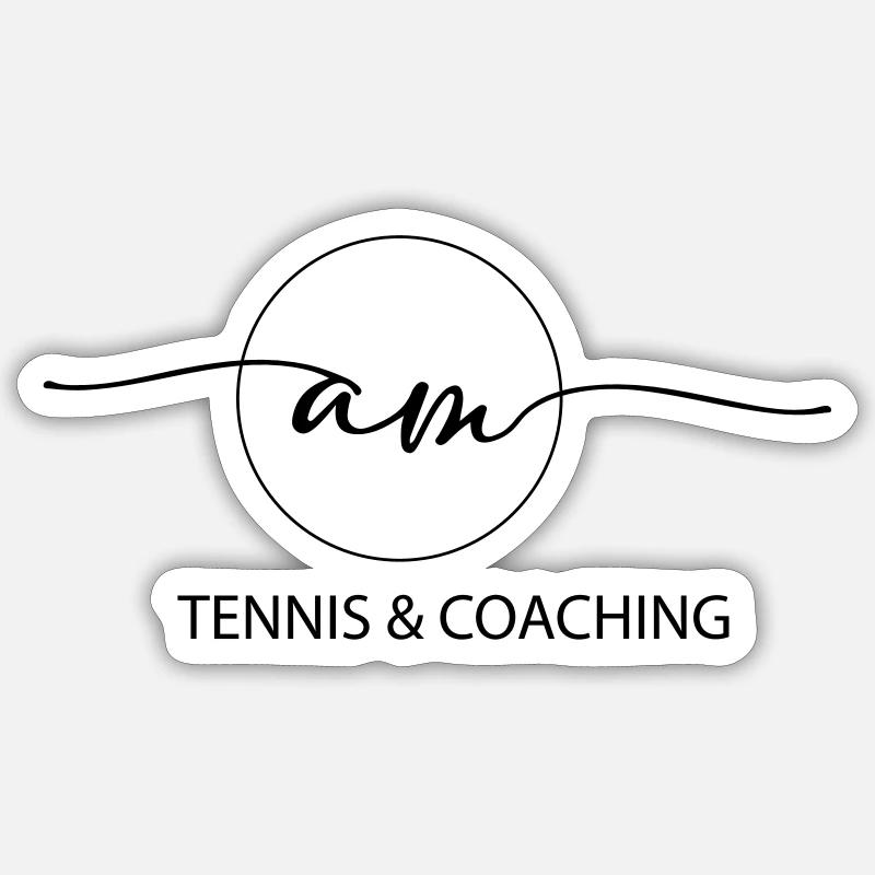 am logo - Sticker Größe S (10 x 10 cm) - Mattweiß