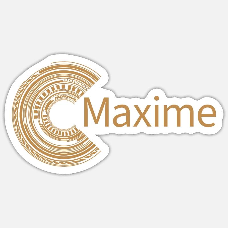 Pour Maxime Sticker taille S (10 x 10 cm)