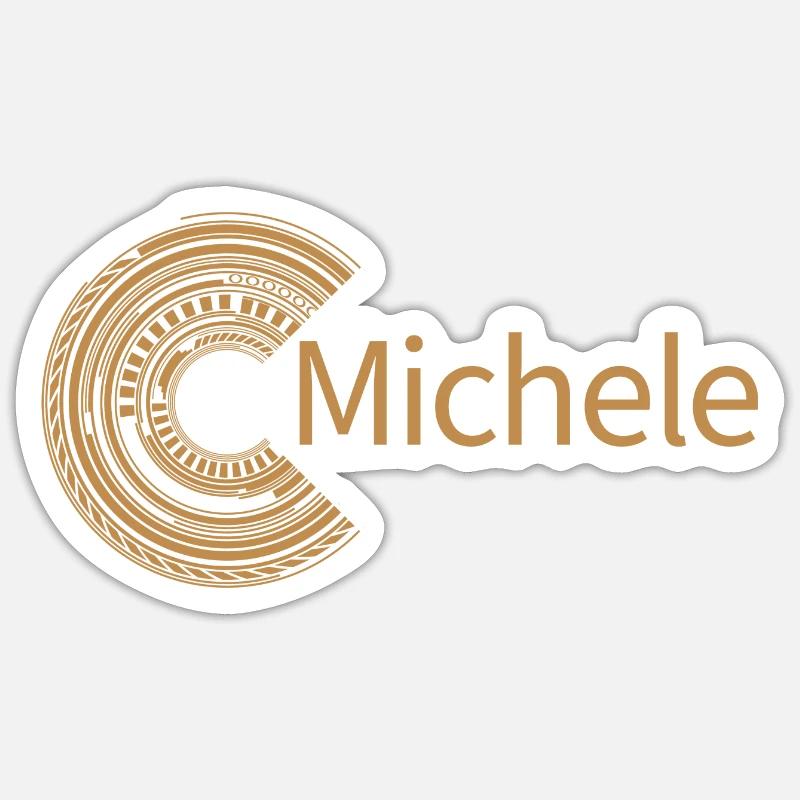 For Michele - Sticker size S (10 x 10 cm) - white matte