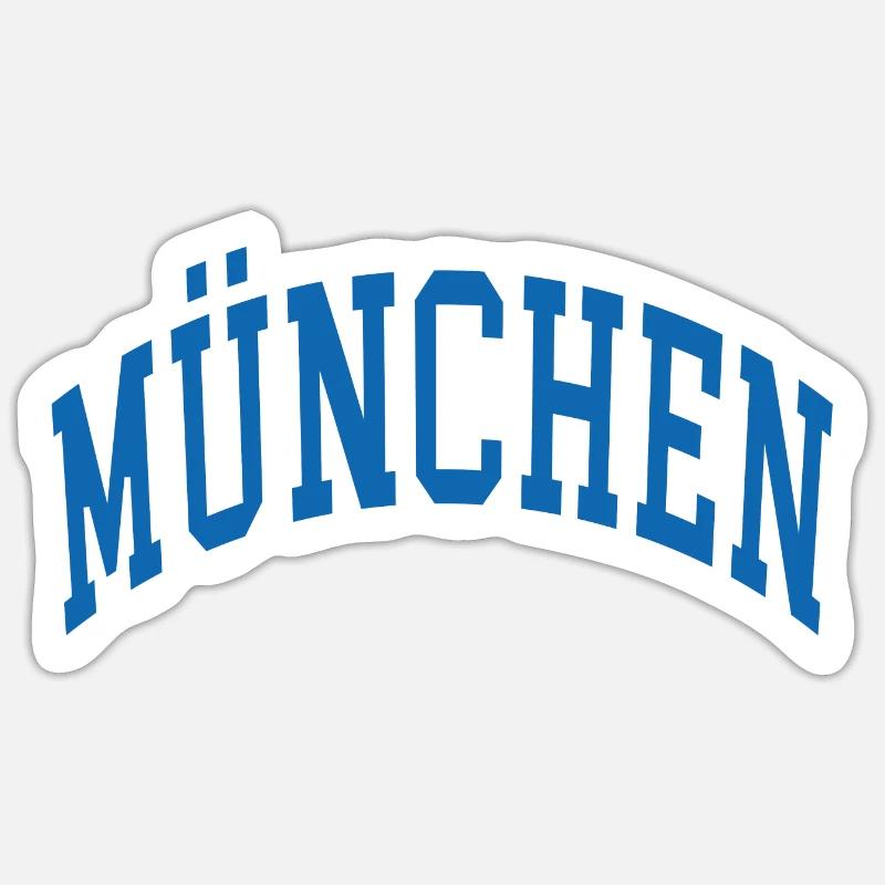 Munich - Sticker taille S (10 x 10 cm) - blanc mat