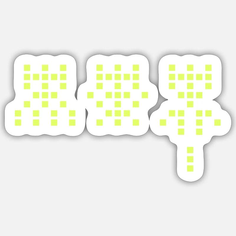 Space Martians Sticker size S (10 x 10 cm)