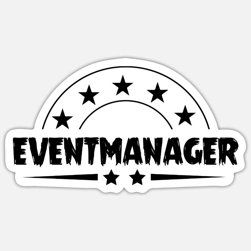 Eventmanager - Sticker Größe S (10 x 10 cm) - Mattweiß