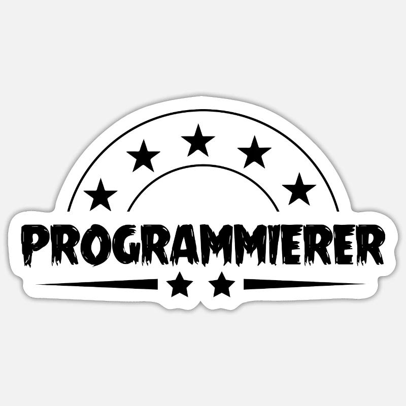 Programmierer Beruf Sticker Größe S (10 x 10 cm)