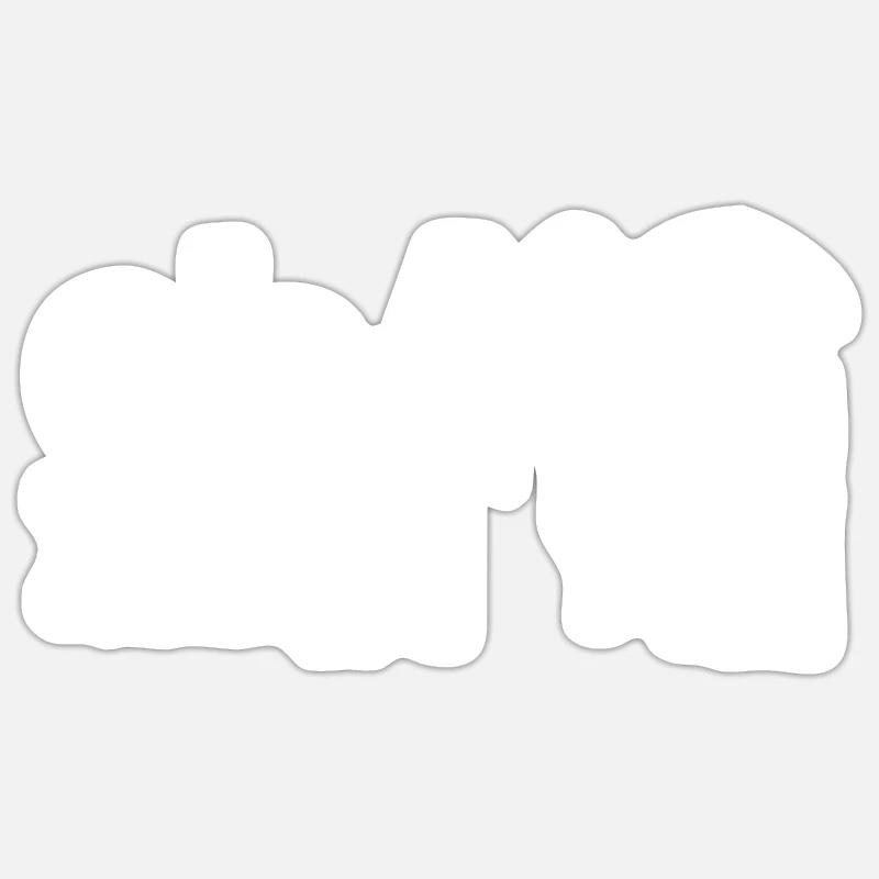 Chaos mit Stil - Sticker Größe S (10 x 10 cm) - Mattweiß