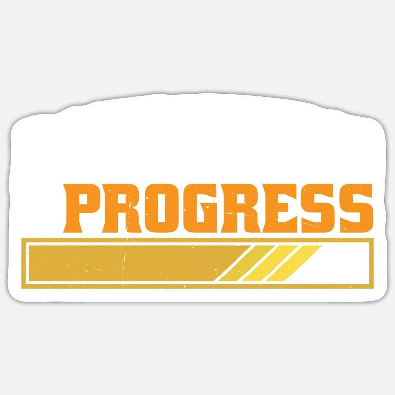 Downsizing In Progress 25 - Sticker Größe S (10 x 10 cm) - Mattweiß