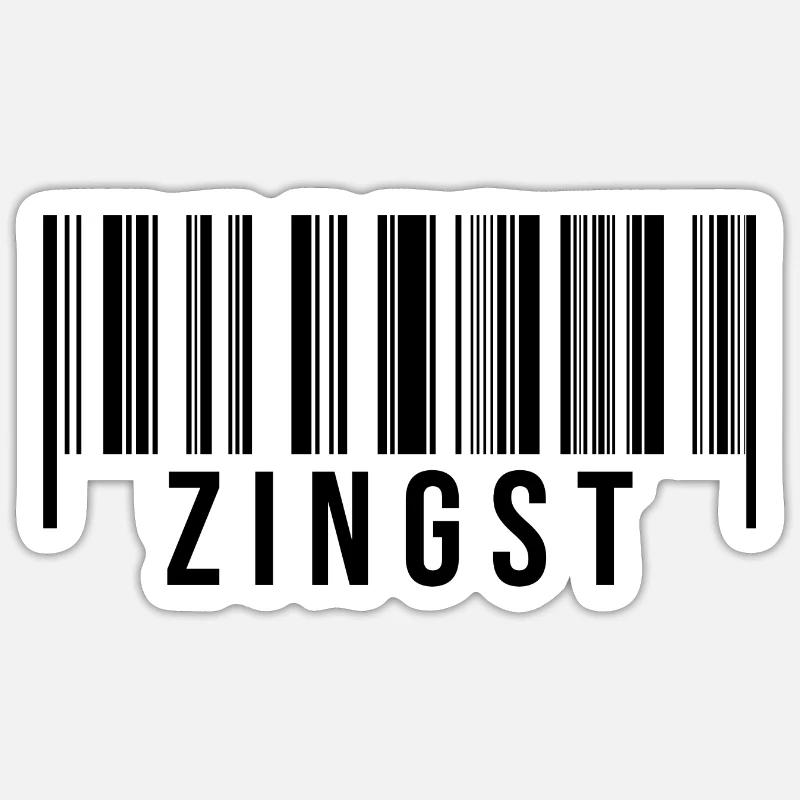 Zingst Strichcode Sticker Größe S (10 x 10 cm)