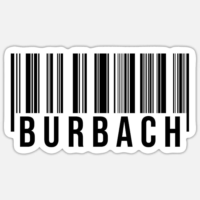 Burbach Westerwald - Sticker Größe S (10 x 10 cm) - Mattweiß