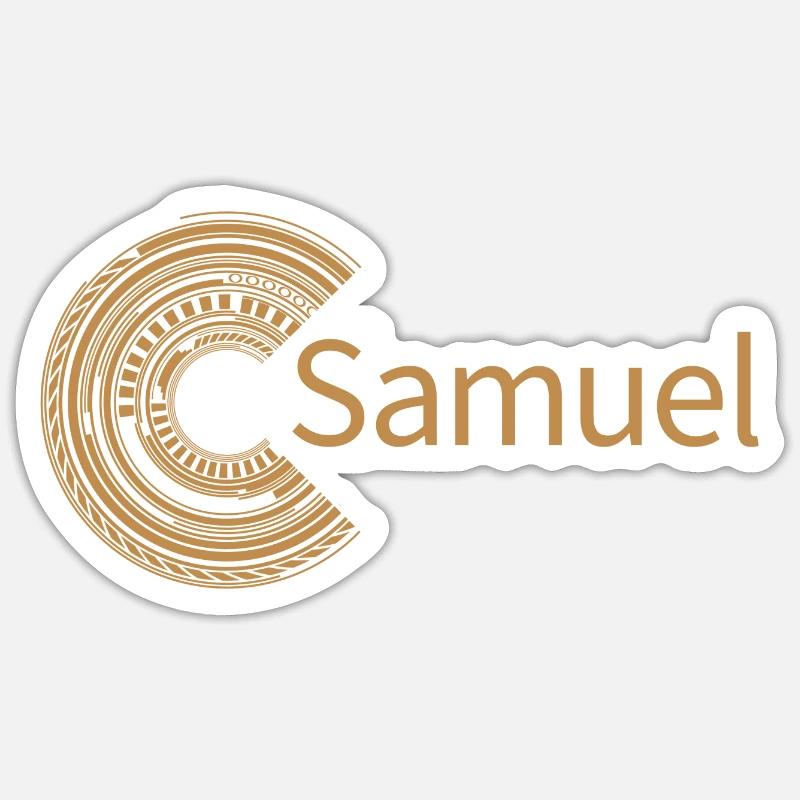 Pour Samuel - Sticker taille S (10 x 10 cm) - blanc mat