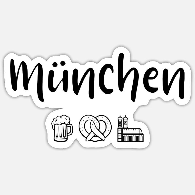 Munich Sticker size S (10 x 10 cm)