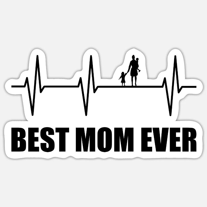 Mama - Sticker Größe S (10 x 10 cm) - Mattweiß