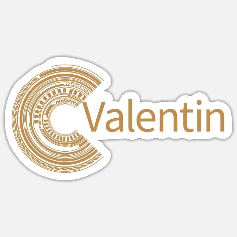 Pour la Saint-Valentin - Sticker taille S (10 x 10 cm) - blanc mat