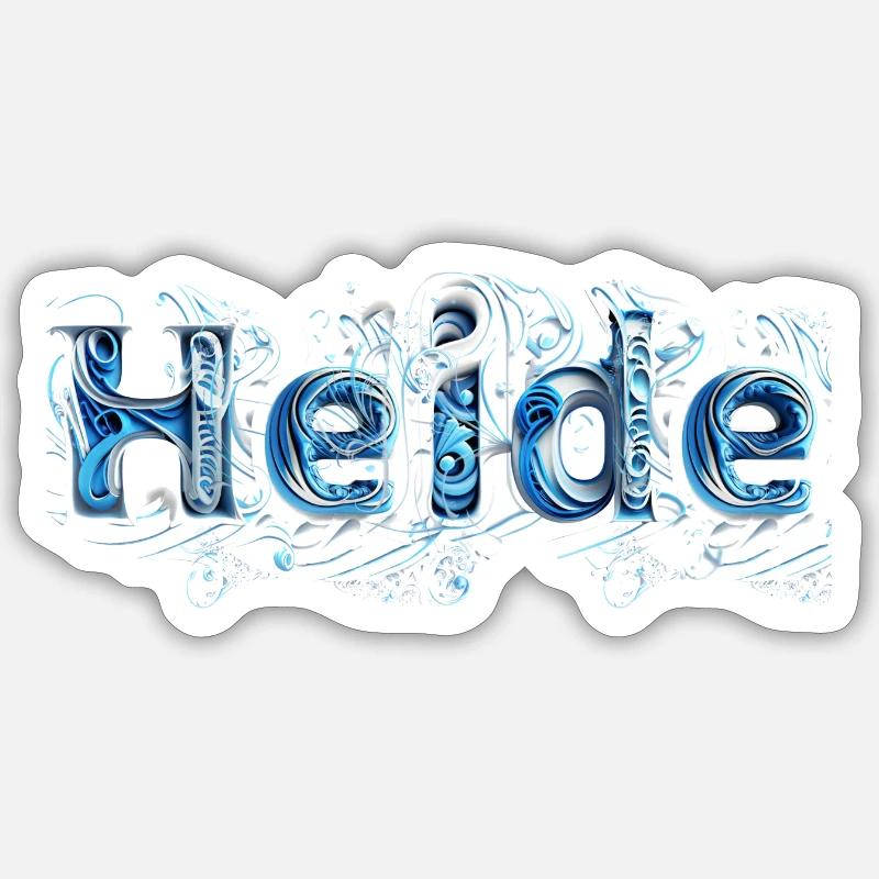 Heide Sticker Größe S (10 x 10 cm)