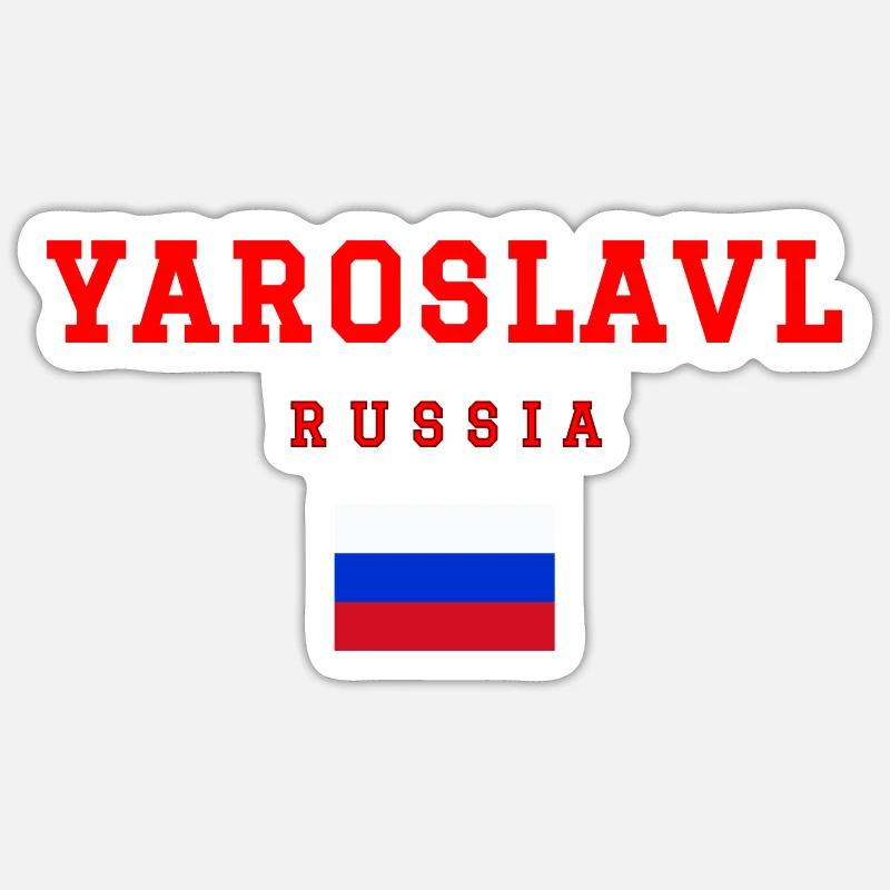 Yaroslavl, Russie - Sticker taille S (10 x 10 cm) - blanc mat