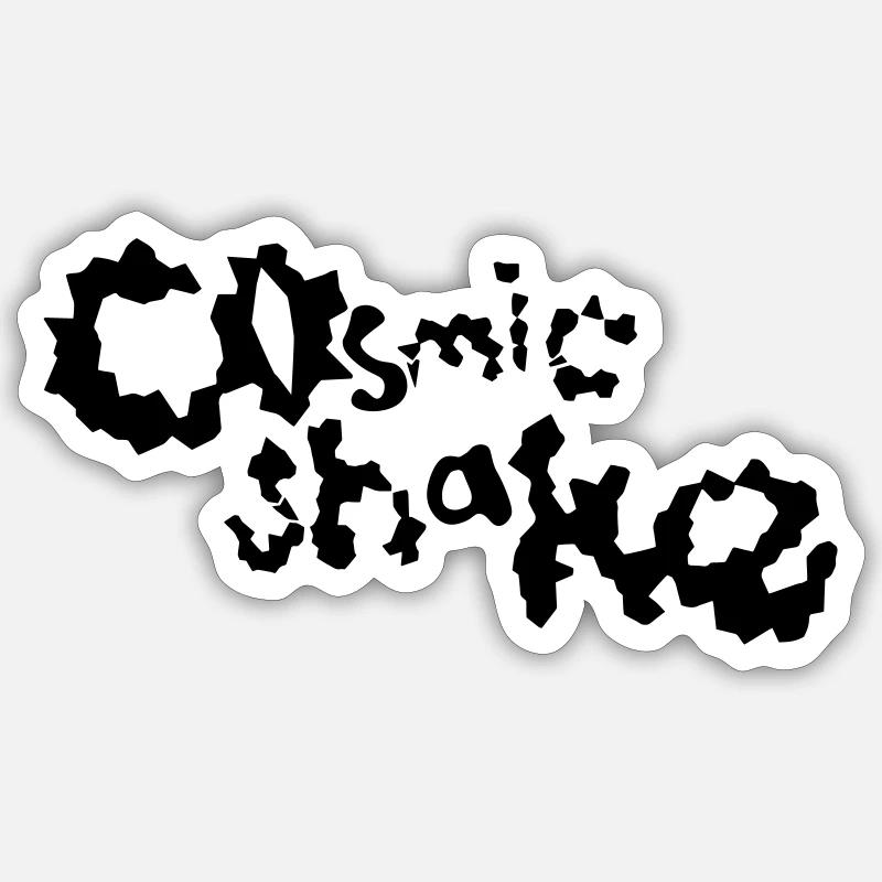 COSMIC SHAKE - Sticker Größe S (10 x 10 cm) - Mattweiß