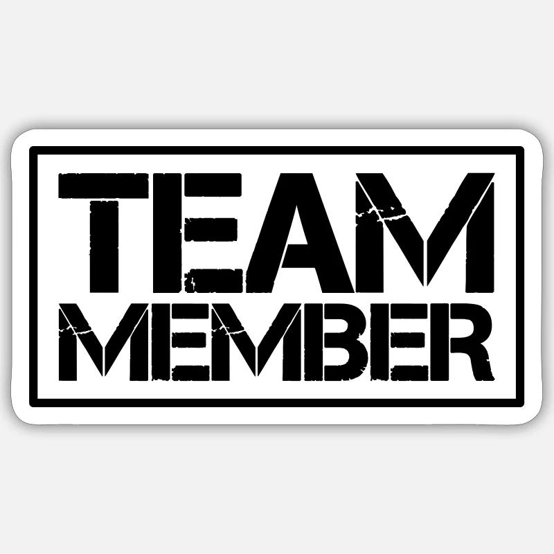 Équipier - Sticker taille S (10 x 10 cm) - blanc mat