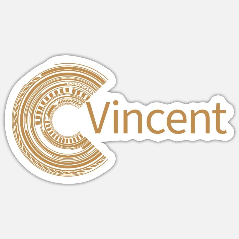 For Vincent - Sticker size S (10 x 10 cm) - white matte