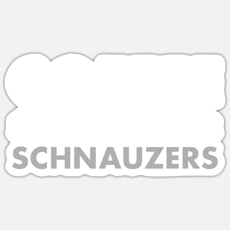 Coffee And Schnauzer Sticker size S (10 x 10 cm)