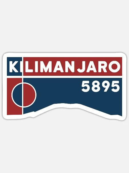 Kilimanjaro Kilimandscharo Kenia Tansania Trekking - Sticker Größe S (10 x 10 cm) - Mattweiß