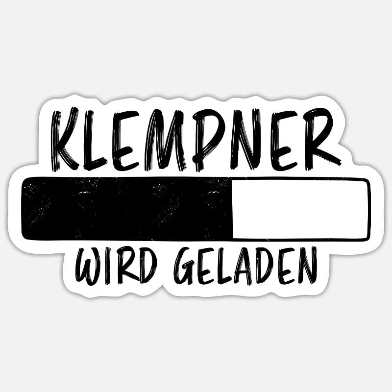 Klempner Spruch Beruf Lustiges Klempner Geschenk Sticker Größe S (10 x 10 cm)