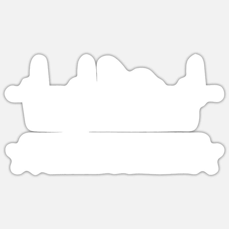 Garten - Sticker Größe S (10 x 10 cm) - Mattweiß
