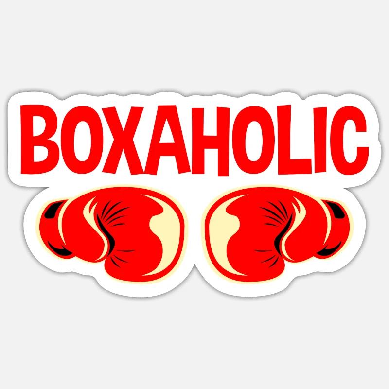 Boxaholic 2 - Sticker size S (10 x 10 cm) - white matte