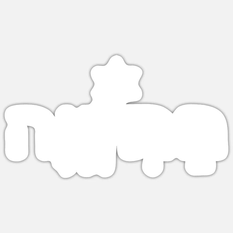 Hatikvah התקווה - Sticker taille S (10 x 10 cm) - blanc mat