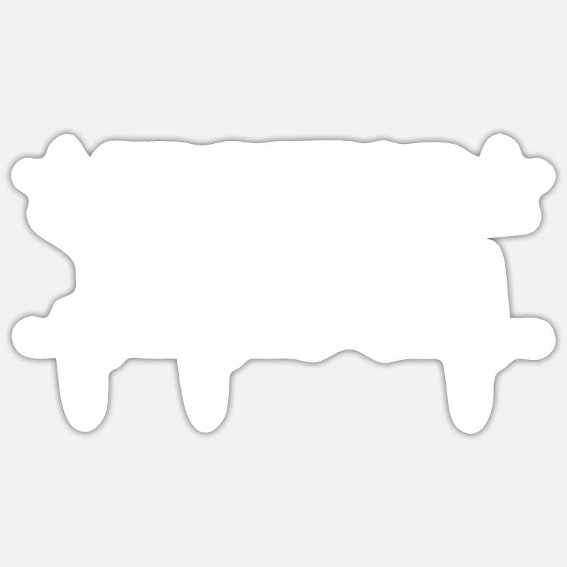 Traktor - Sticker Größe S (10 x 10 cm) - Mattweiß