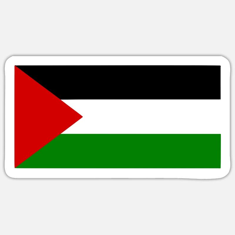 Palestine - Sticker taille S (10 x 10 cm) - blanc mat