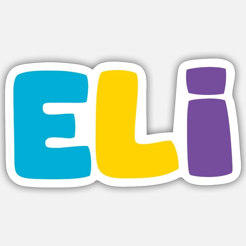 Name - Eli - Sticker size S (10 x 10 cm) - white matte