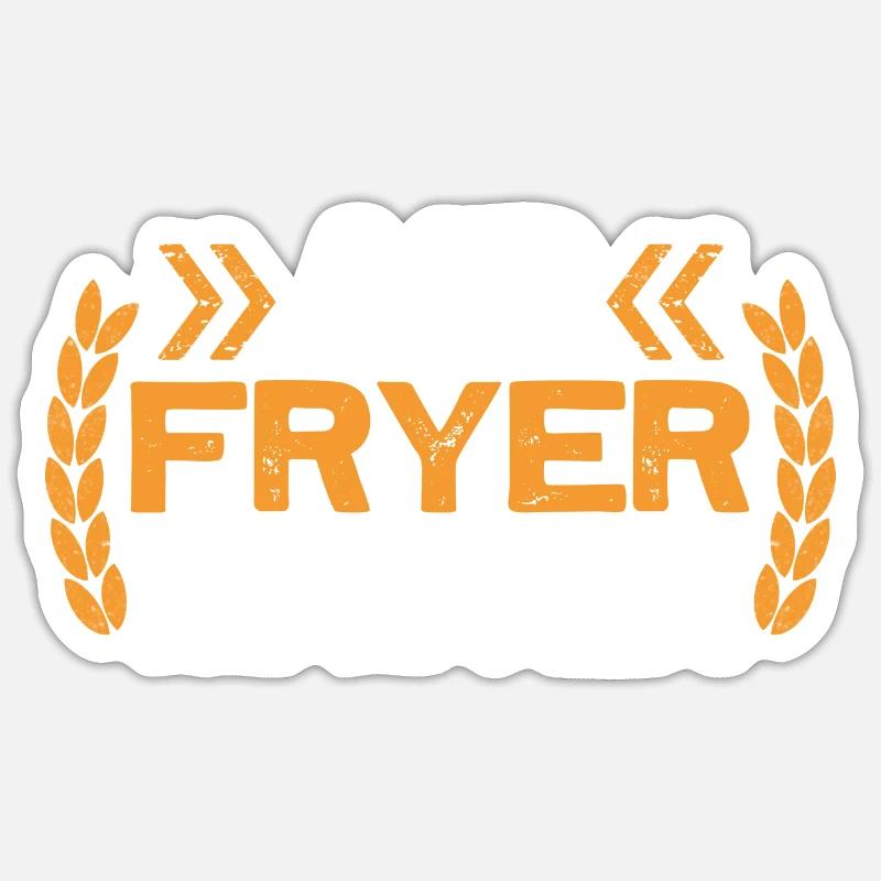 Heißluftfritteuse Master Culinary Crafts - Sticker Größe S (10 x 10 cm) - Mattweiß
