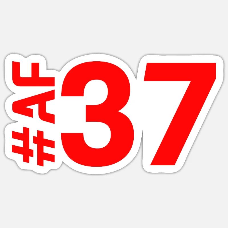 AF37-KARTON - Sticker Größe S (10 x 10 cm) - Mattweiß