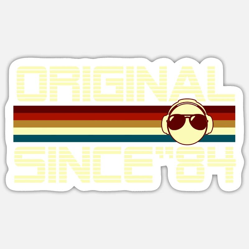 Since 84 - Sticker size S (10 x 10 cm) - white matte